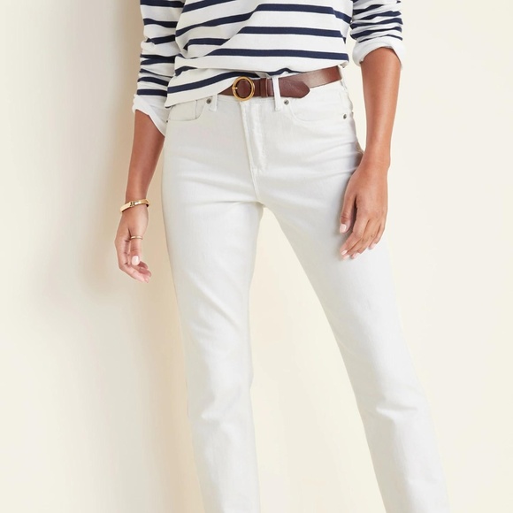Old Navy Denim - Old Navy High-Waisted Power Slim Straight Jeans